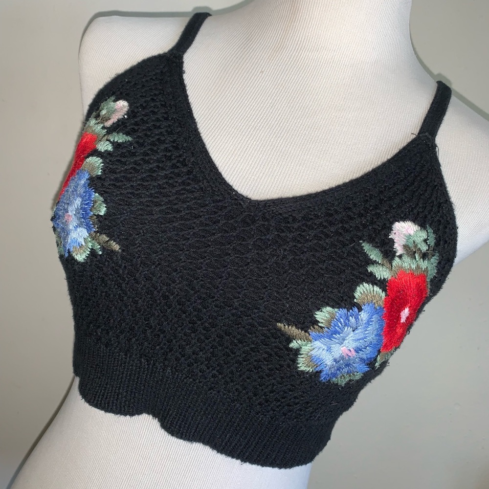 American Eagle knit cropped tank top